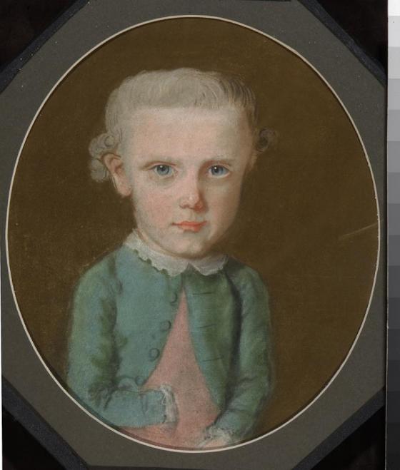 Portret chłopca w zielono-błękitnej kurtce, nieokreślony artysta, 2 poł.  XVIII w., fot. archiwum MNW